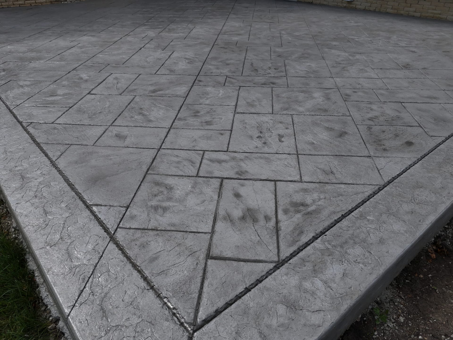 Ashlar slate stamped concrete pattern — ZBL Concrete