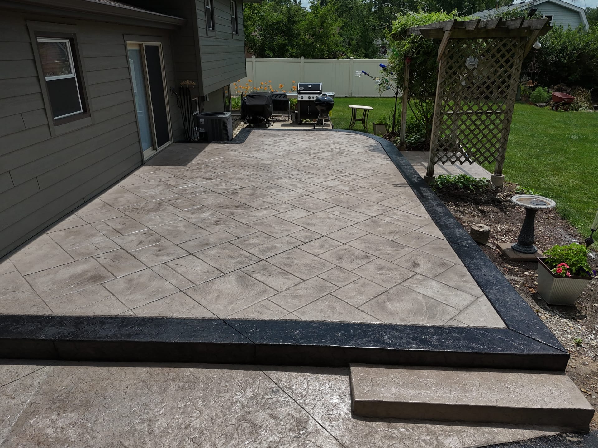 Backyard prepared for new concrete patio — ZBL Concrete